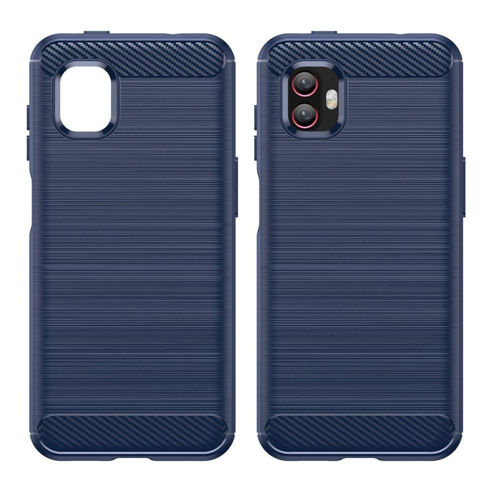EIDERWOOD Samsung Galaxy Xcover 6 Pro Brushed Carbon Deksel - Blå