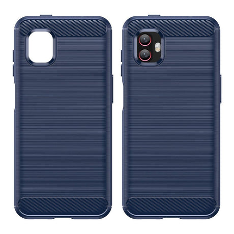 EIDERWOOD Samsung Galaxy Xcover 6 Pro Brushed Carbon Deksel - Blå