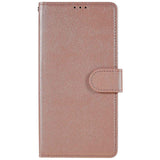 OPPO A76 / Realme 9i Skinndeksel  med Lommebok og Stativfunksjon - Rose Gold