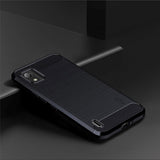 Nokia C2 2nd Edition Mofi Brushed Carbon Fiber Fleksibelt Plast Deksel - Blå