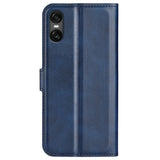 EIDERWOOD Sony Xperia 10 VI Kunstskinn Flip Deksel m. Stativ & Lommebok - Blå