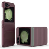EIDERWOOD Samsung Galaxy Z Flip7 FE / Flip6 Fleksibelt Plastdeksel - Vinrød