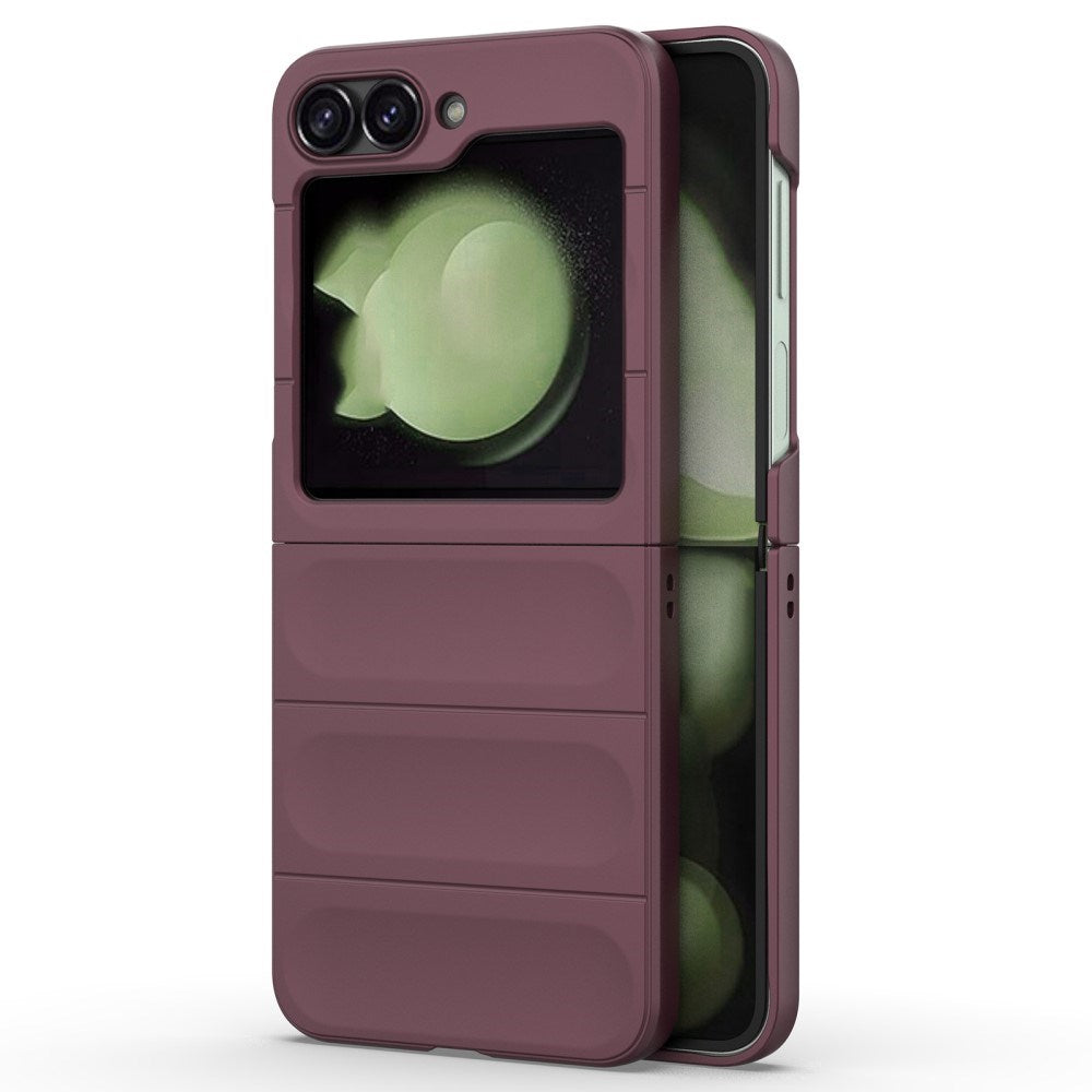 EIDERWOOD Samsung Galaxy Z Flip7 FE / Flip6 Fleksibelt Plastdeksel - Vinrød