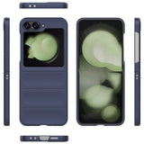 EIDERWOOD Samsung Galaxy Z Flip7 FE / Flip6 Fleksibelt Plastdeksel - Mørke Blå