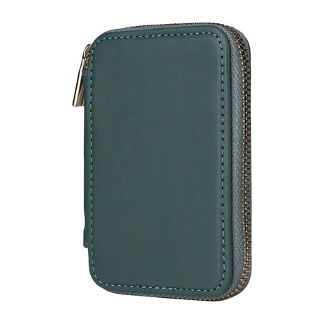 EIDERWOOD Magnetisk Lommebok / Kortholder med Glidelås - MagSafe Kompatibel - Grønn