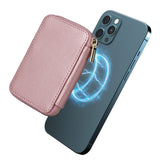 EIDERWOOD Magnetisk Lommebok / Kortholder med Glidelås - MagSafe Kompatibel - Rose Gold