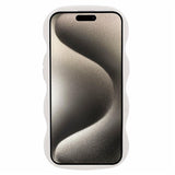 iPhone 15 EIDERWOOD Fleksibelt Plast Wavy Deksel - Hvit