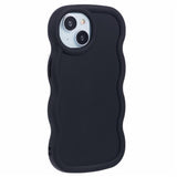 iPhone 15 EIDERWOOD Fleksibelt Plast Wavy Deksel - Svart