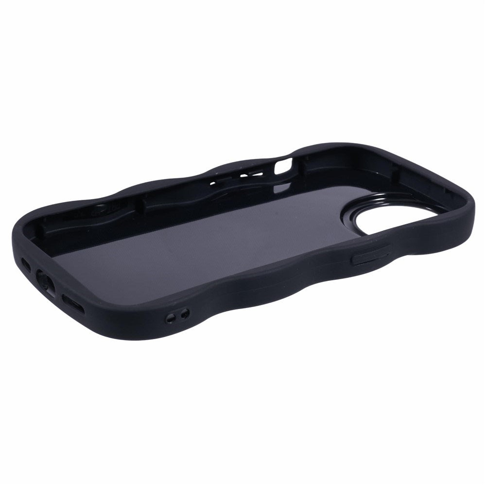 iPhone 15 EIDERWOOD Fleksibelt Plast Wavy Deksel - Svart
