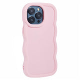 iPhone 15 Pro Max EIDERWOOD Fleksibelt Plast Wavy Deksel - Rosa