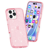 EIDERWOOD iPhone 16 Pro Hybrid Plast Deksel - Rosa Glitter