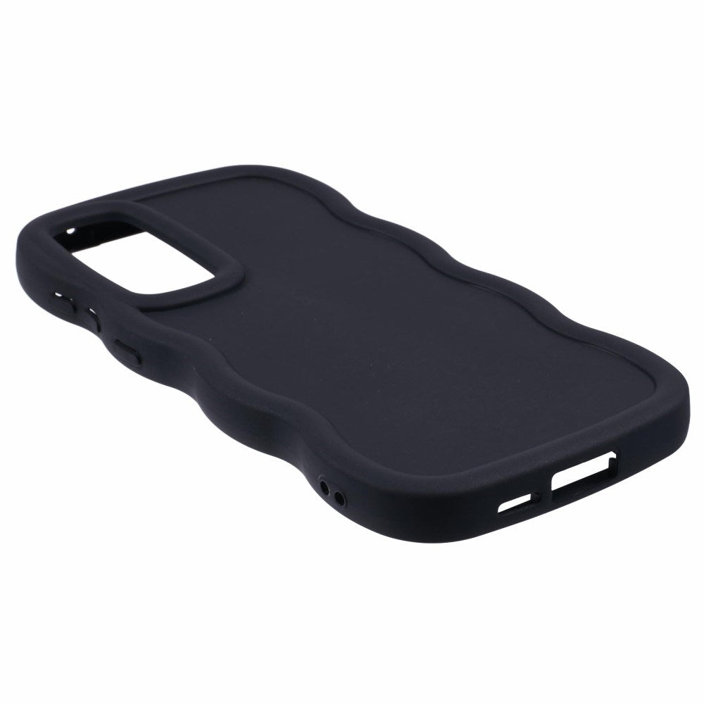 EIDERWOOD Samsung Galaxy A13 (5G) Fleksibelt Plast Wavy Deksel - Svart