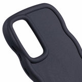 EIDERWOOD Samsung Galaxy A13 (5G) Fleksibelt Plast Wavy Deksel - Svart