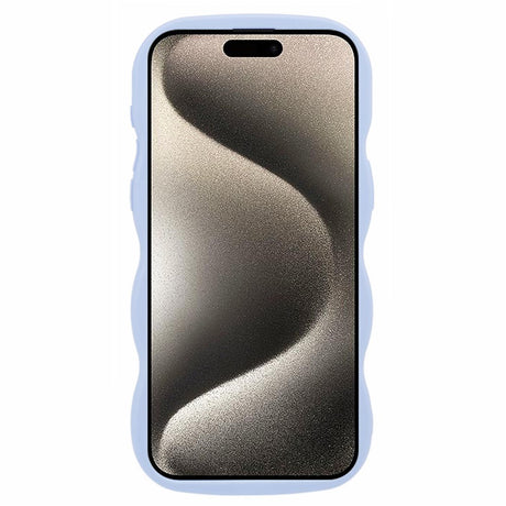iPhone 15 Pro EIDERWOOD Fleksibelt Plast Wavy Deksel - Lilla