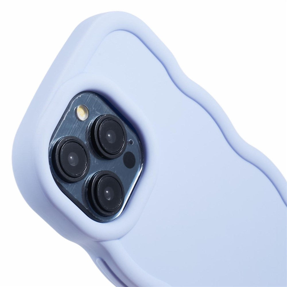 iPhone 15 Pro EIDERWOOD Fleksibelt Plast Wavy Deksel - Lilla