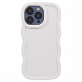 iPhone 15 Pro EIDERWOOD Fleksibelt Plast Wavy Deksel - Hvit