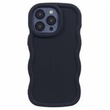 iPhone 15 Pro EIDERWOOD Fleksibelt Plast Wavy Deksel - Svart