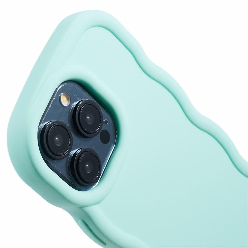 iPhone 15 Pro EIDERWOOD Fleksibelt Plast Wavy Deksel - Blå
