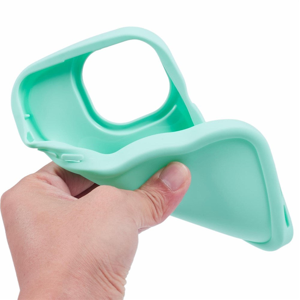 iPhone 15 Pro EIDERWOOD Fleksibelt Plast Wavy Deksel - Blå