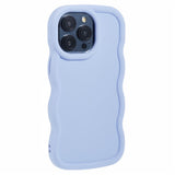 iPhone 14 Pro Max EIDERWOOD Fleksibelt Plast Wavy Deksel - Lilla