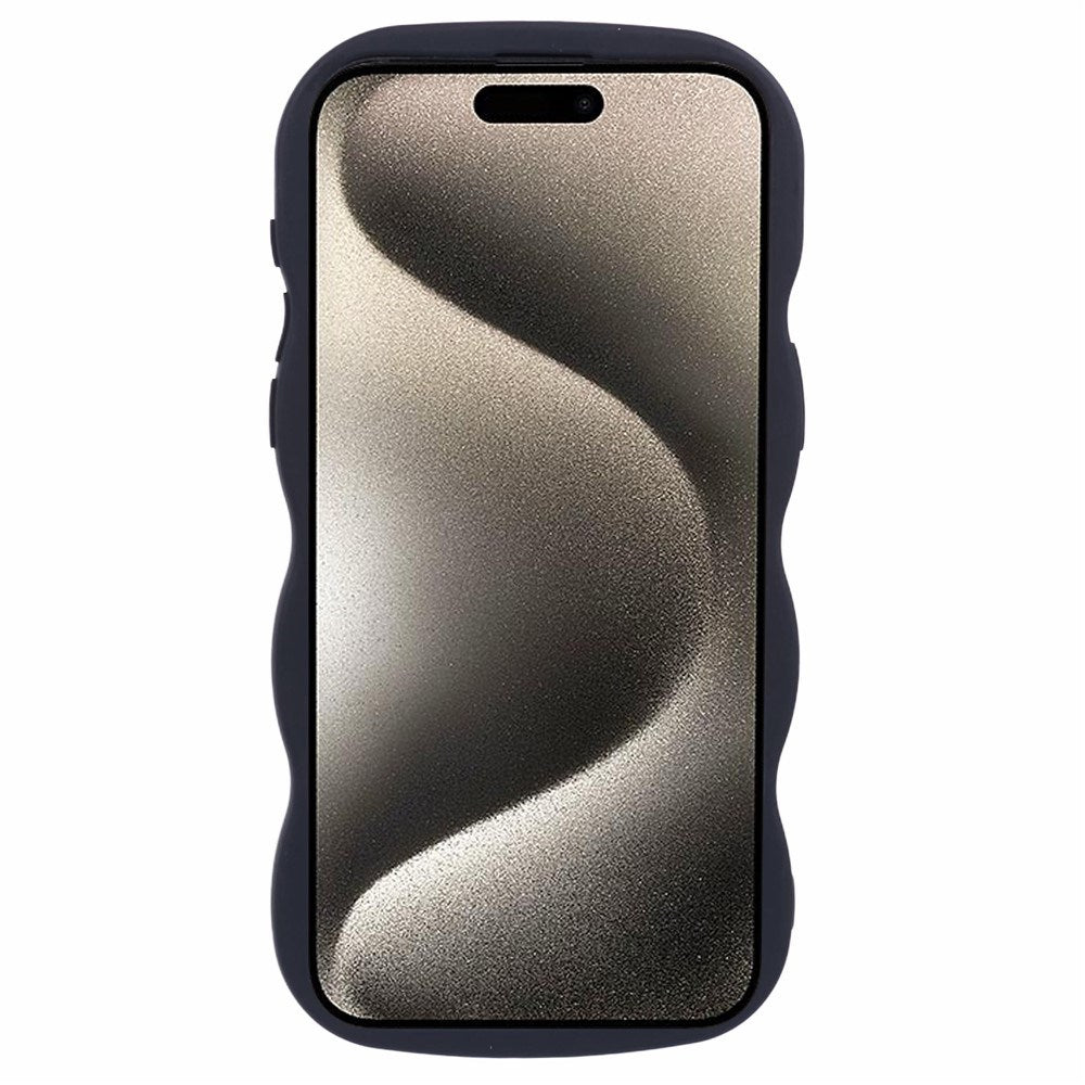 iPhone 14 Pro EIDERWOOD Fleksibelt Plast Wavy Deksel - Svart