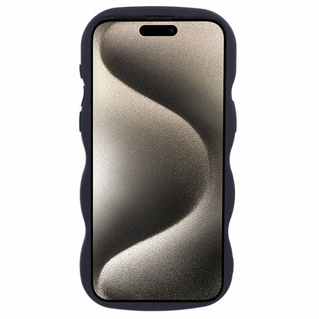 iPhone 14 Pro EIDERWOOD Fleksibelt Plast Wavy Deksel - Svart