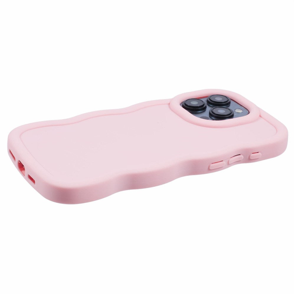 iPhone 14 Pro EIDERWOOD Fleksibelt Plast Wavy Deksel - Rosa