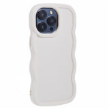 iPhone 13 Pro EIDERWOOD Fleksibelt Plast Wavy Deksel - Hvit