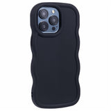 iPhone 12 Pro Max EIDERWOOD Fleksibelt Plast Wavy Deksel - Svart