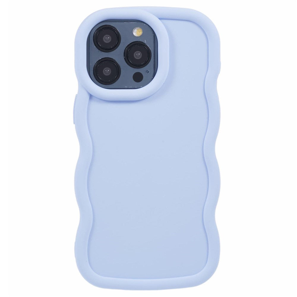 iPhone 12 / 12 Pro EIDERWOOD Fleksibelt Plast Wavy Deksel - Lilla