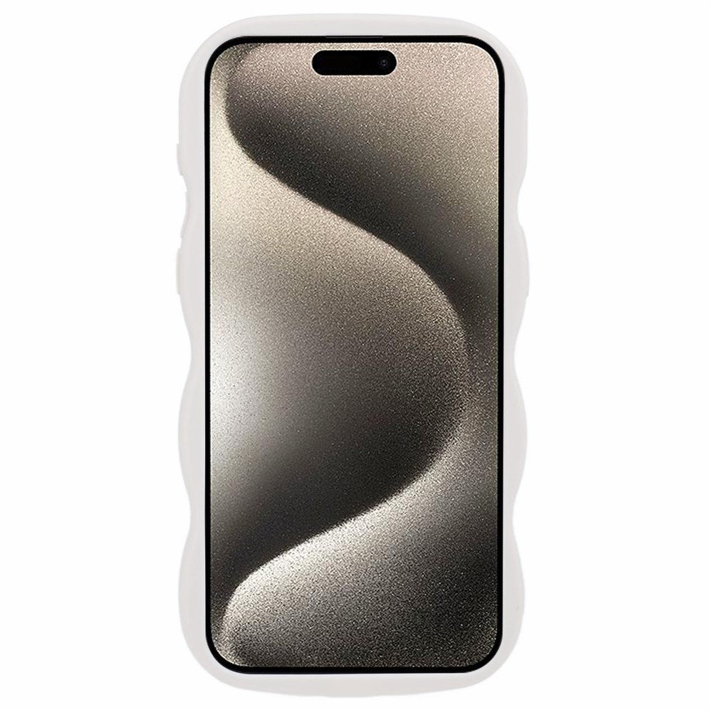 iPhone 12 / 12 Pro EIDERWOOD Fleksibelt Plast Wavy Deksel - Hvit
