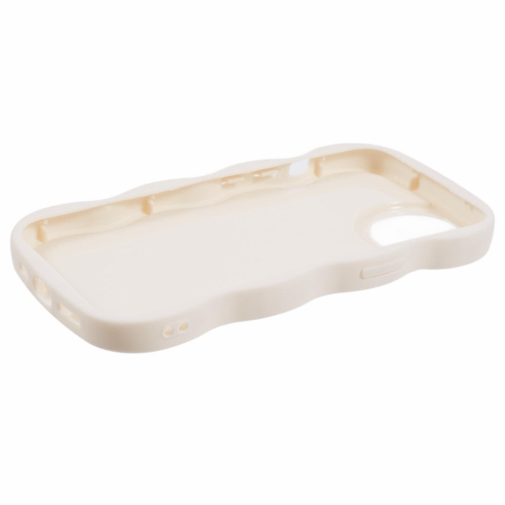 iPhone 14 EIDERWOOD Fleksibelt Plast Wavy Deksel - Hvit
