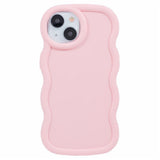 iPhone 14 EIDERWOOD Fleksibelt Plast Wavy Deksel - Rosa
