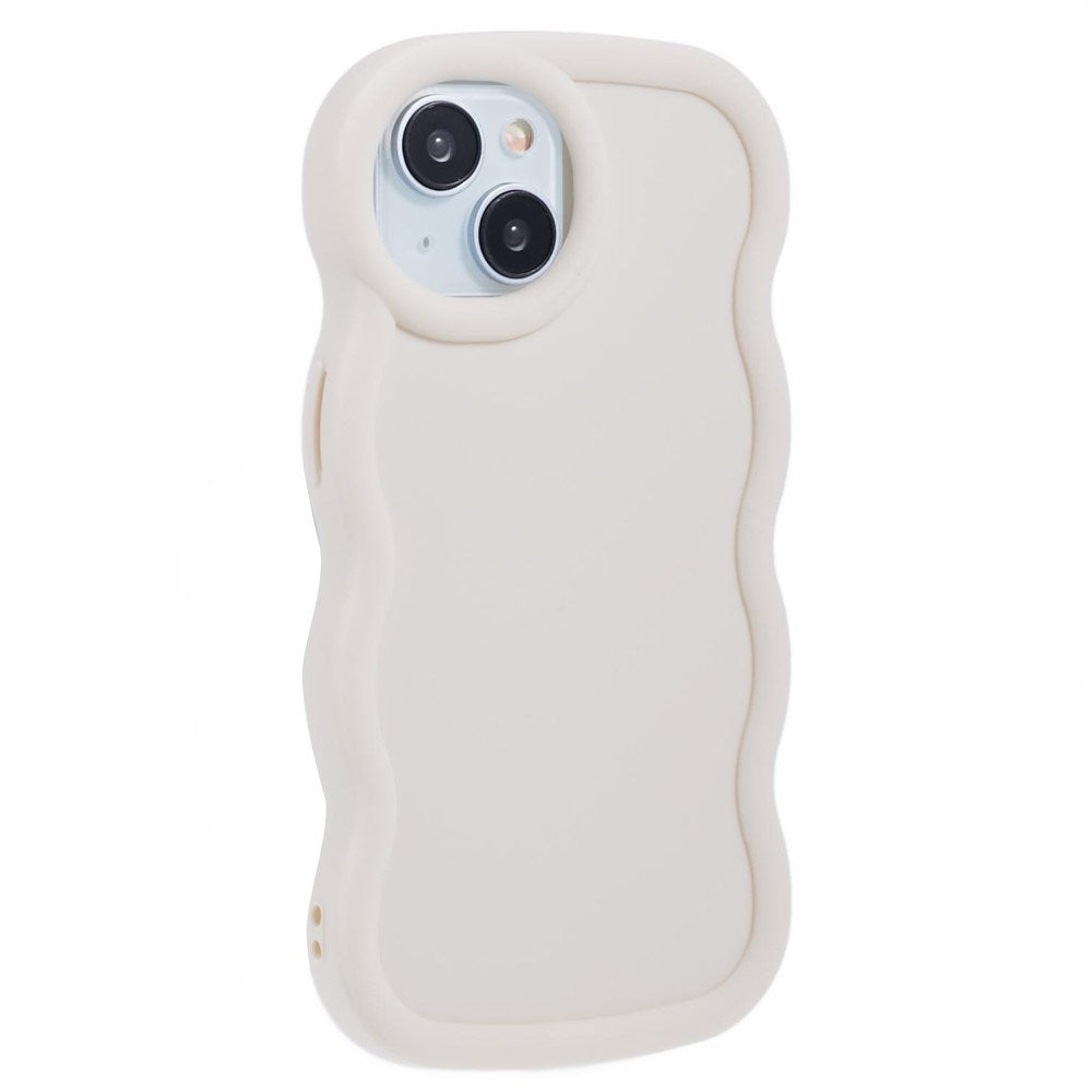 iPhone 13 EIDERWOOD Fleksibelt Plast Wavy Deksel - Hvit
