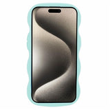 iPhone 13 EIDERWOOD Fleksibelt Plast Wavy Deksel - Blå