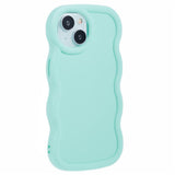 iPhone 13 EIDERWOOD Fleksibelt Plast Wavy Deksel - Blå