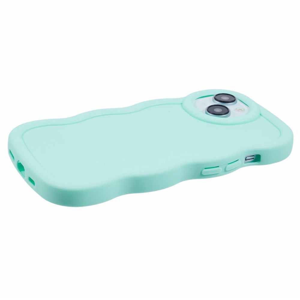 iPhone 13 EIDERWOOD Fleksibelt Plast Wavy Deksel - Blå