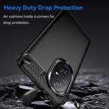 EIDERWOOD Honor 200 Pro (5G) Brushed Carbon Fiber Fleksibelt Plast Deksel - Svart