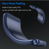 EIDERWOOD Honor 200 Pro (5G) Brushed Carbon Fiber Fleksibelt Plast Deksel - Blå