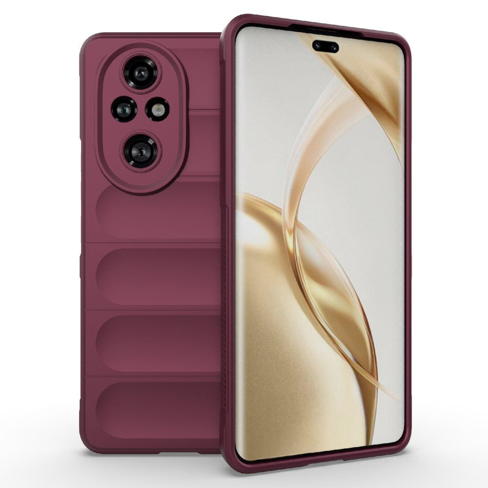 EIDERWOOD Honor 200 Pro (5G) Fleksibelt Plast Deksel - Mørkerød