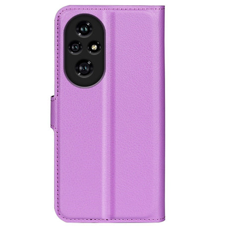 EIDERWOOD Honor 200 Pro (5G) Kunstskinn Flip Deksel m. Kortholder & Ståfunksjon - Lilla