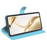 EIDERWOOD Honor 200 Pro (5G) Kunstskinn Flip Deksel m. Kortholder & Ståfunksjon - Blå
