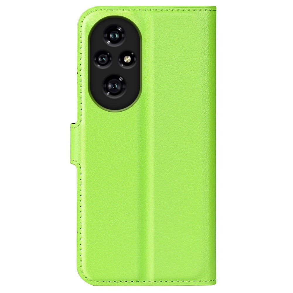 EIDERWOOD Honor 200 Pro (5G) Kunstskinn Flip Deksel m. Kortholder & Ståfunksjon - Grønn