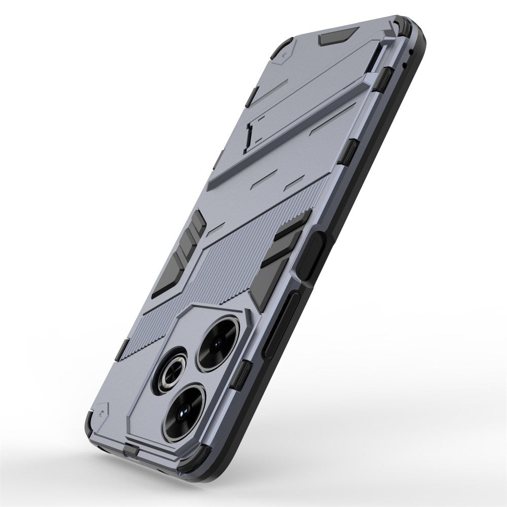EIDERWOOD Xiaomi Redmi 13 Hybrid Deksel med Kickstand - Grå