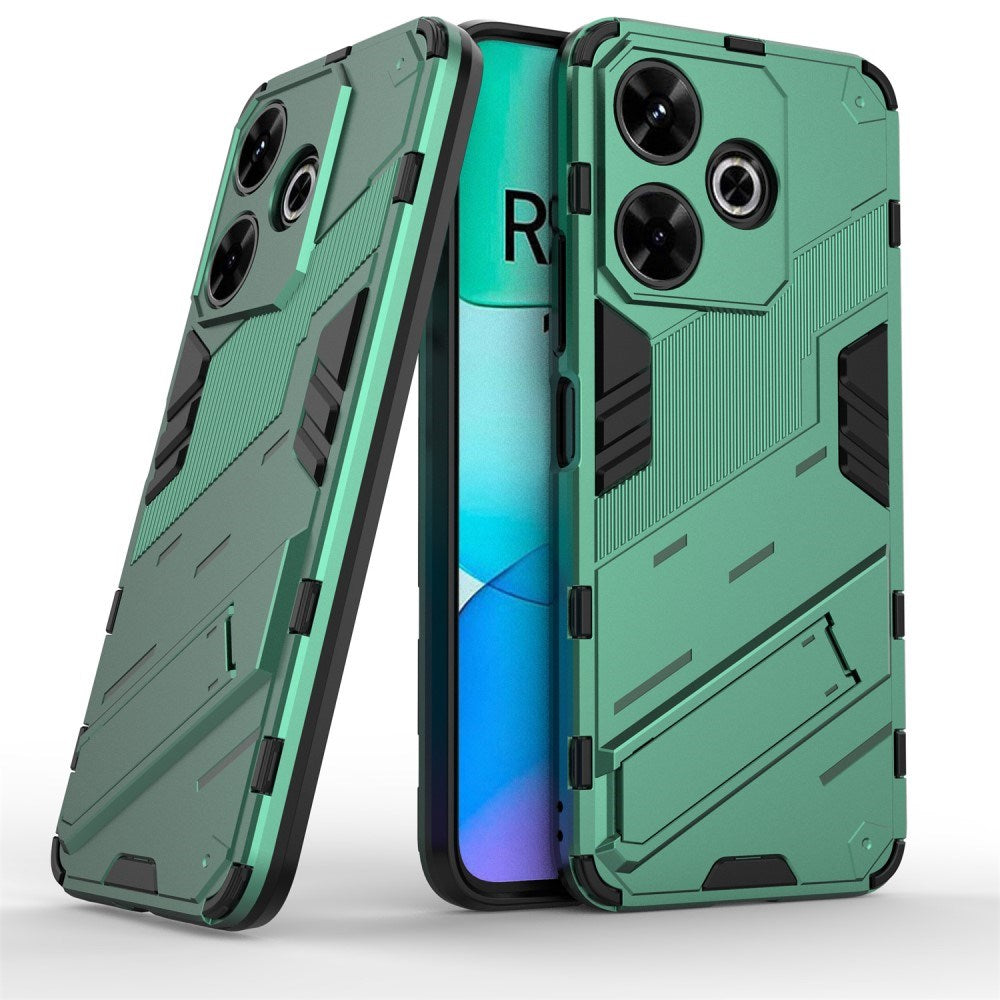 EIDERWOOD Xiaomi Redmi 13 Hybrid Deksel med Kickstand - Grønn