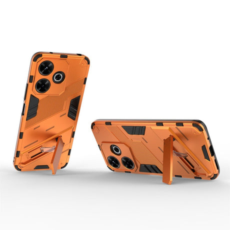 EIDERWOOD Xiaomi Redmi 13 Hybrid Deksel med Kickstand - Oransje