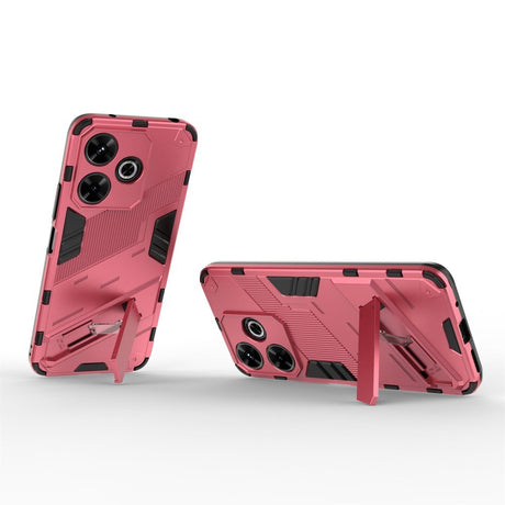 EIDERWOOD Xiaomi Redmi 13 Hybrid Deksel med Kickstand - Rosa