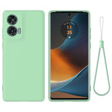 EIDERWOOD Motorola Edge 50 Fusion Liquid Silikon Deksel med Stropp - Grønn
