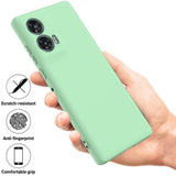 EIDERWOOD Motorola Edge 50 Fusion Liquid Silikon Deksel med Stropp - Grønn