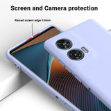 EIDERWOOD Motorola Edge 50 Fusion Liquid Silikon Deksel med Stropp - Lilla